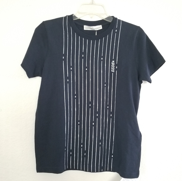 Golden Goose Round Neck T-Shirt Blue Size S - Picture 1 of 6